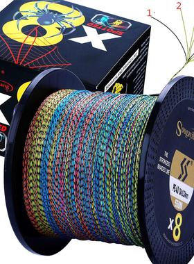 Sougayilang 8 Strands Speckled Braided Fishing Line 150M-550