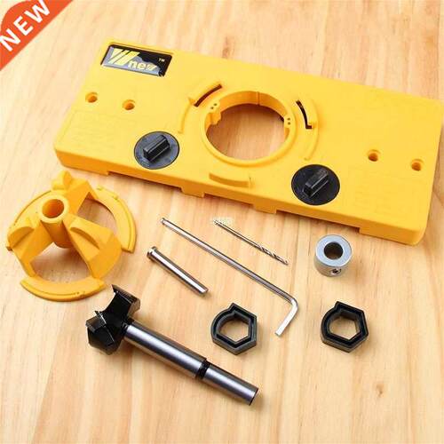 5MM Cup Style Hinge Boring Jig Drill Guide Set Door Hole Te