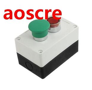 Red Indicator Light NC Momentary Flat Pushbutton Switch AC 2