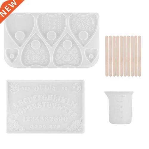 Ouija Board Resin Mold DIY Tools with Measuring Cup and Stir