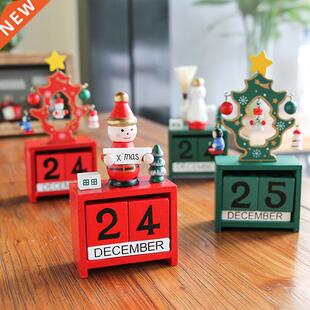 Wood Christms Decortion Nutcrcker Puppet dvent Clendr