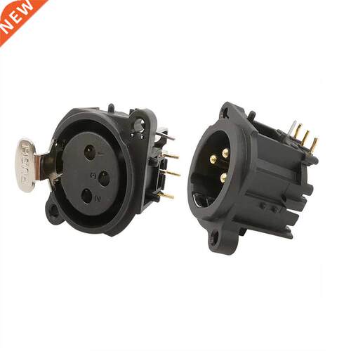 1/2Pcs XLR  Pin Male Plug & Female Socket PCB Panel