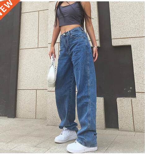 Blue jeans women's retro setwear pants plus size clo