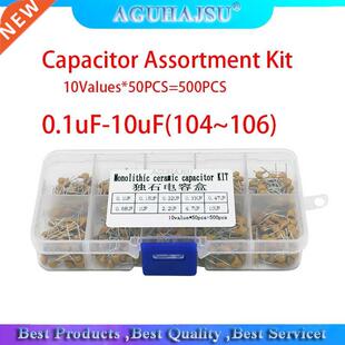 500PCS/lot Multilayer Ceramic Capacitor Assortment Kit 10Val