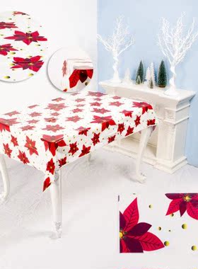 2021 New Year Table Decorations Christmas Disposable Tablecl