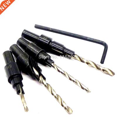 4pcs 6# 8# 10# 12# Change Countersink Tapered Drills Bits Co