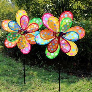 1Pcs Children Garden Windmill Colorful Decoration DIY Handma