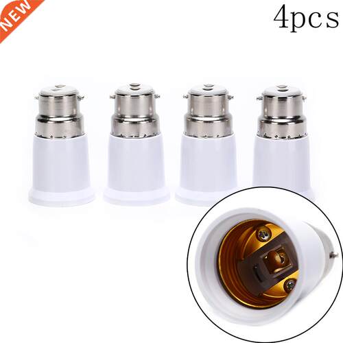 4pcs B22 to E27 Base LED Light Lamp Bulb Fireproof Holder Ad