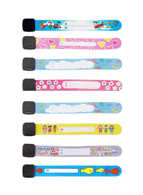 Reusable Kids Wriband Set ID Safety Easy Apply Adjuable