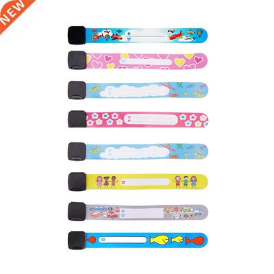 Reusable Kids Wriband Set ID Safety Easy Apply Adjuable