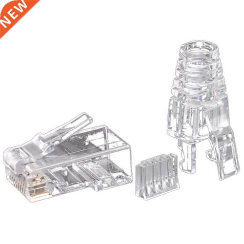100Pcs Cat6 RJ45 Connector UTP Cable Ethernet Jack 8P8C Netw