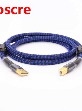 2FT/FT/5FT HIFI USB Cable DAC A-B Alpha OCC Digital AB Audi