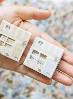 Mohamm 45PCS/Box Kawaii Creative House Stickers Scrapbooking