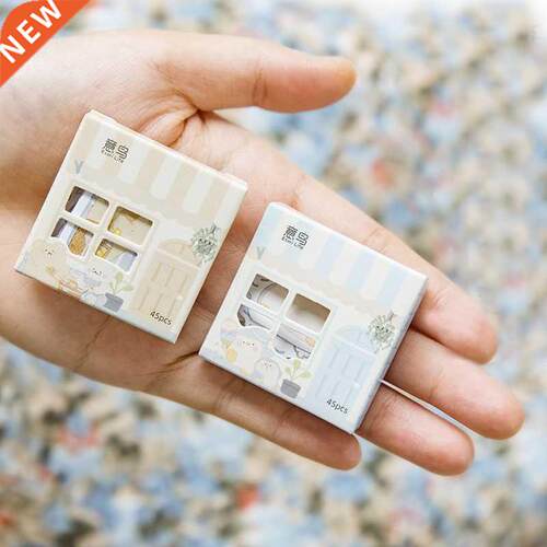 Mohamm 45PCS/Box Kawaii Creative House Stickers Scrapbooking
