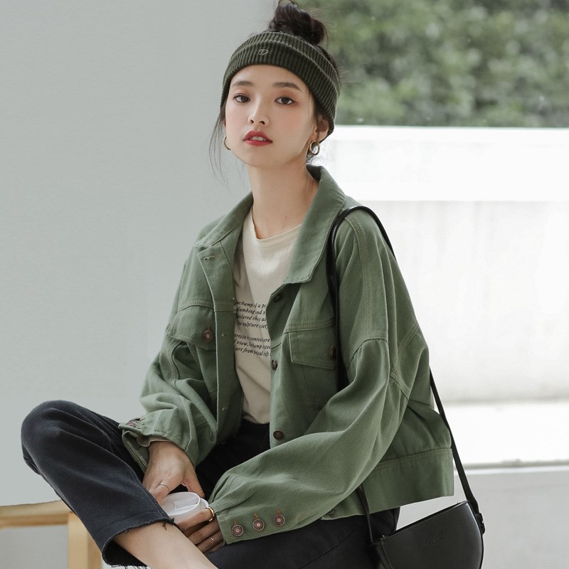 Car jacket jacket loose versatile short jean jacket female t 畜牧/养殖物资 代乳粉 原图主图