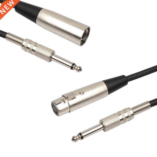 1/4 stereo Jack 6.35mm/6.5mm to 3Pin XLR Male Female Profes