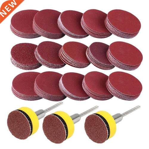300PCS 1 Inch Sanding Discs Hook and Look Grinding Disc Sand