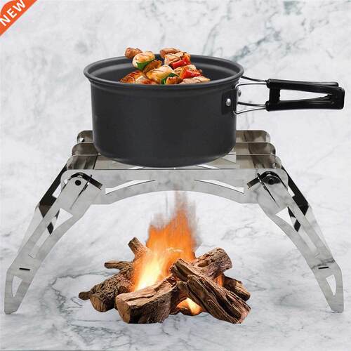 Outdoor Camping Hiking Ultralight Wood Stove Multi-Fuel BBQ