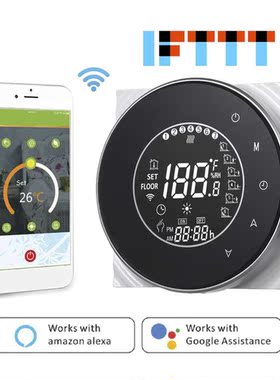 Sart Electric Heating Therostat with Touchscreen LCD Displ