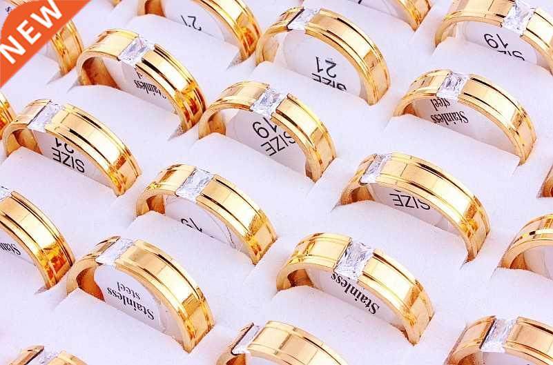 Wholesale Lot 5Pcs Gothic 316L Stainless Steel Cubic Zirconi