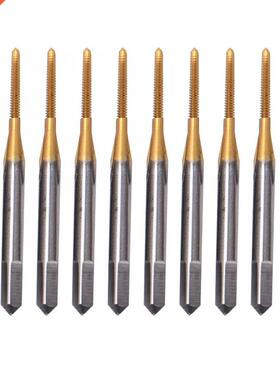 10 Pcs Tap High Speed Steel with Coating Coarse Thread Hand