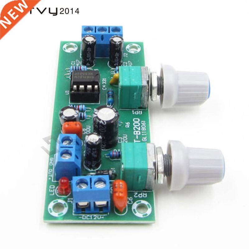 DC 12V 24V Low-pass Filter NE5532 Bass Tone Subwoofer Pre-Am