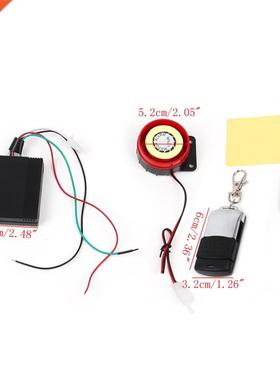 Scooter Car Security Alarm Syem Remote Control 12V Anti-th