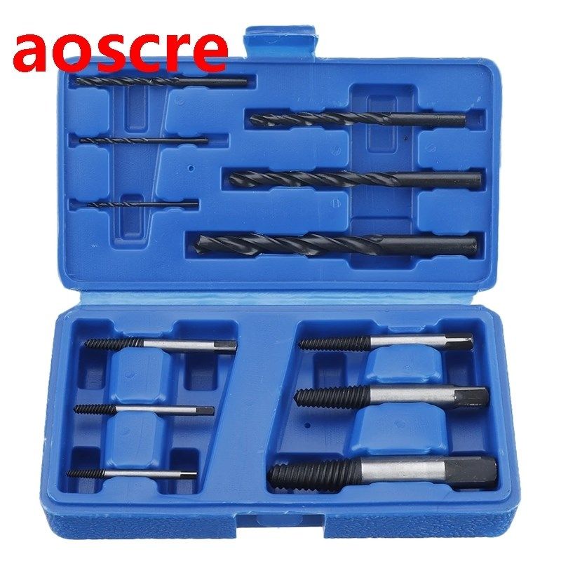 12Pcs Damaged Screw Extractor/ Drill Bit Bolt Stud Removal T
