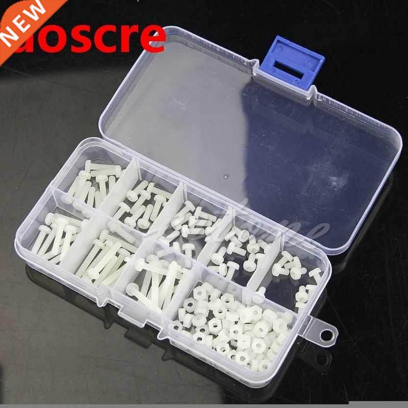 160Pcs Metric M3 8 Sizes Assortment Stand-off Nylon Screws B