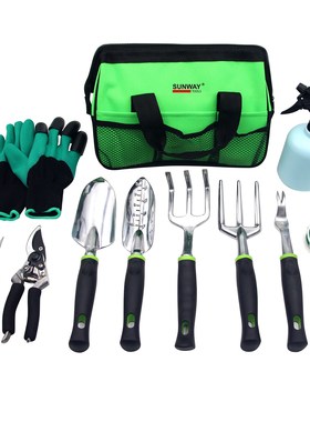 11Pcs Garden Tool Set with Trowel Transplanter Hand Rake Cul