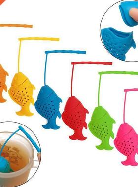 Fish Shaped Tea Infuser Reusable Silicone Tea Strainer Loose
