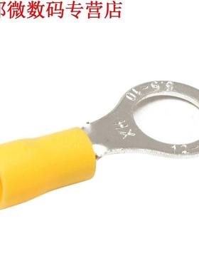 40 Draad Ring Terminals Vinyl Geel 12-10 AWG 3/8 inch Audio