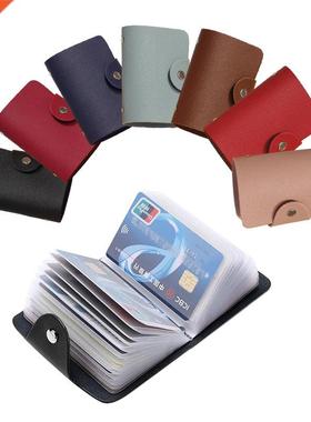 24 Bits Credit Card Holder Business Bank Card Pocket PVC Lar