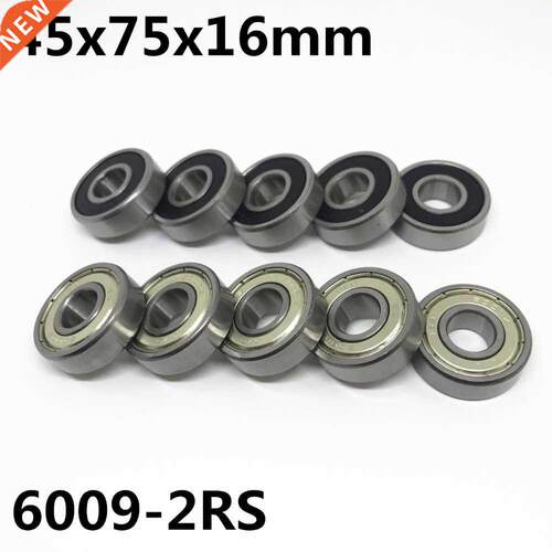 10pcs High quality 6009-2RS ball bearing 45x75x16 mm deep gr