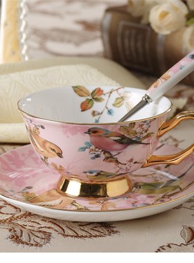 1 set Classic Fine Bone China Tea Cups Premium Ceramic Coffe