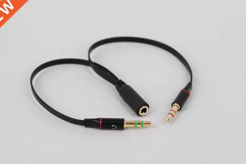 Audio Split Cables 3.5mm Dual 2 Male to Female Plug Jack St