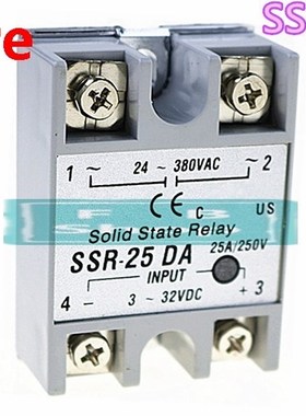SSR-25DA DC 3-32V Metal Base Solid State Relay for Temperatu