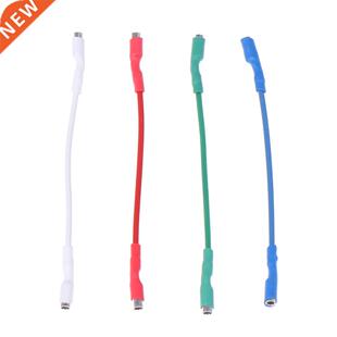 4Pcs 50mm 5N Pure Sliver Turntable Phono Headshells Leads He