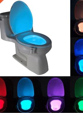 Smart Motion Sensor Tet Seat Night Light 8 Colors Waterproof