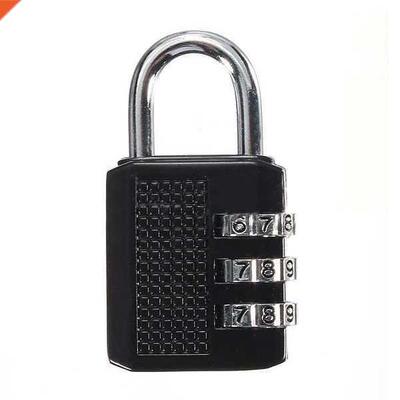 3 Dial Digit Combination Padlock Laptop Bag Toolbox Suitcase