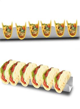 Porte-taco en acier inoxydable | En forme de vague, porte-as