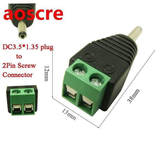 10PC Free shipping brand new DC plug male .5*1.5mm DC co