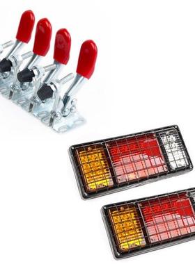 9Pcs Hand Tool Toggle Clamp Antislip Red Horizontal Clamp Qu