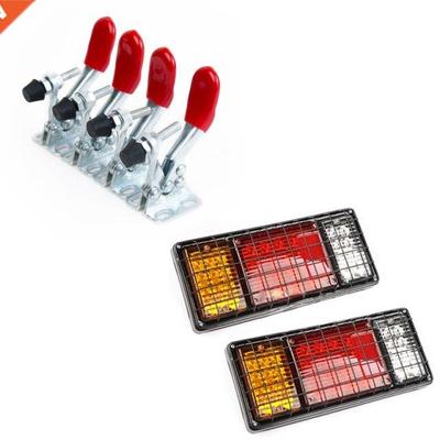 9Pcs Hand Tool Toggle Clamp Antislip Red Horizontal Clamp Qu