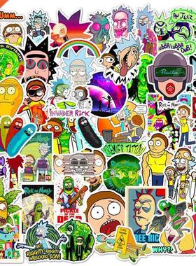 50 Pcs Lots/Set Cartoon Stcker of Rcky and Morty for Ch