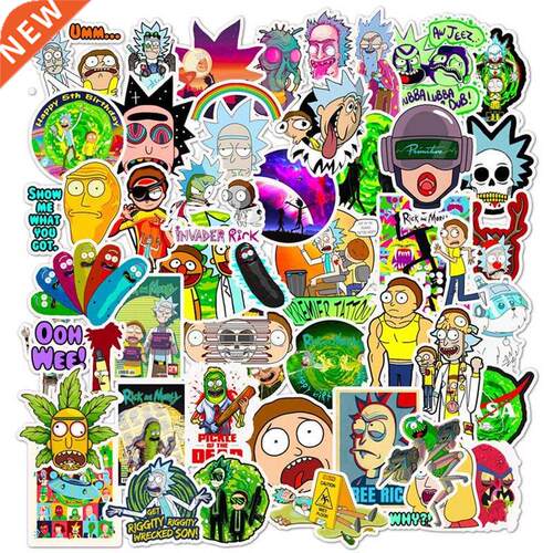 50 Pcs Lots/Set Cartoon Stcker of Rcky and Morty for Ch