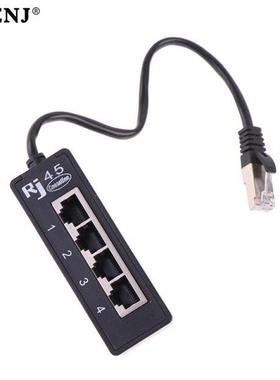 Splitter Ethernet RJ45 Cable Adapter 1 Male To 4 Female Port