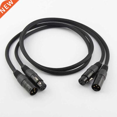 Pair 5N OCC Copper Conductor Audio Balance Interconnect Cabl
