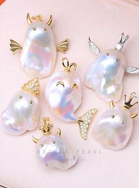 BaroqueOnly 925 sterling silver natural freshwater baroque p