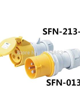 16A 3 pole connector Industrial malefemale plugs SFN-013-4/